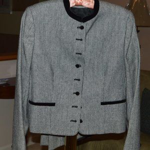 Evan Picone Houndstooth Skirt Suit, Vintage ~ Petite 10 ~ NOSWT